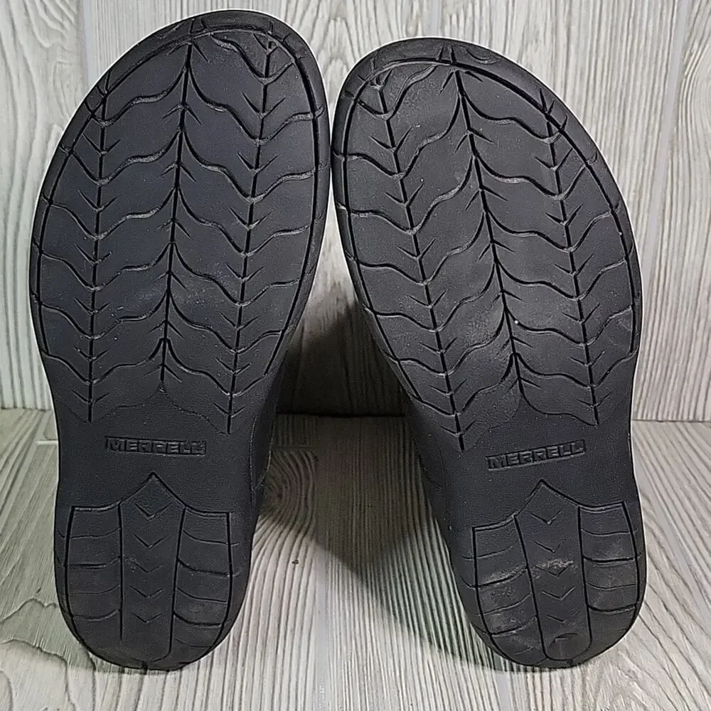 Merrell Encore Kassie Black Grey Wool Winter Boots Womens Size 9.5